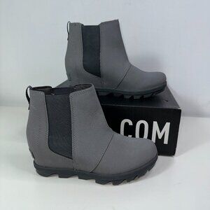 Sorel Joan Of Arctic Wedge II Chelsea Booties Size Youth 4 Quarry Gray